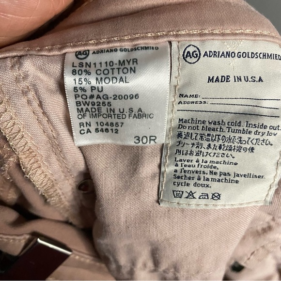 Adriano Goldschmied Women's Pink The Stilt Cigarette Leg Jean - Picture 6 of 10